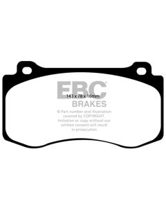 EBC 06-10 Jeep Grand Cherokee 6.1 SRT-8 Greenstuff Front Brake Pads - DP61764