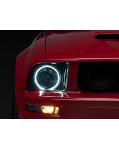 Raxiom 05-09 Ford Mustang GT V6 Axial Series CCFL Halo Projector Headlight- Blk Housing (Smkd Lens) - 49121