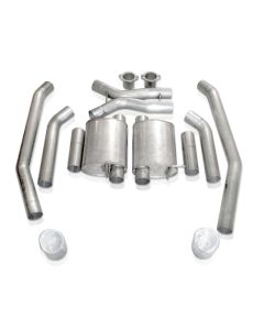 Stainless Works 2005-06 GTO 3in Catback Chambered Mufflers X-Pipe - 05GTOTMCB