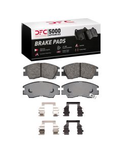 DFC 86-8 Dodge Van 1000 (Mexico) Front 5000 Advanced Ceramic Brake Pads and Hardware Kit - 1551-0349-01