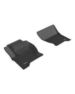 3D MAXpider 2008-2016 Land Rover Lr4/Range Rover Sport Kagu 1st Row Floormat - Black - L1LR01511509