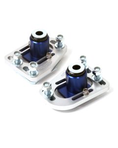 BBK 79-93 Mustang Caster Camber Plate Kit - Silver Anodized Finish - 2525