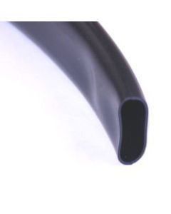 NAMZ Extruded PVC Tubing Black Wire Loom (3/4in.) - 8ft. Section - NETR-034