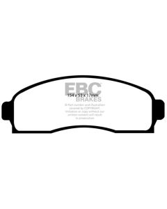 EBC 03-06 Chevrolet Equinox 3.4 Yellowstuff Front Brake Pads - DP41617R