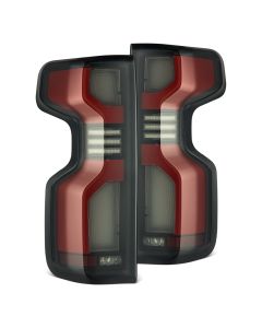 AlphaRex 19-24 Chevy Silverado 1500 / 20-24 2500HD/3500HD LUXX-Series LED Tail Lights Red - 620068