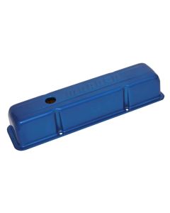 Moroso Chevrolet Small Block Valve Cover - Blue Powder Coat - Single - 68005