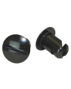 Moroso Quick Fastener - Oval Head - 7/16in x .500in - Steel - Black - 10 Pack - 71354