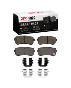 DFC 06-19 Dodge Attitude (Mexico) Rear 5000 Advanced Ceramic Brake Pads and Hardware Kit - 1551-1157-01