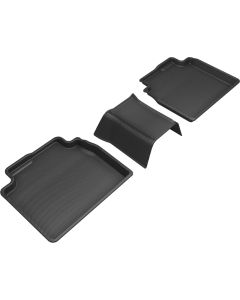 3D MAXpider 2019-2020 Lexus ES/Avalon Hybrid Kagu 2nd Row Floormats - Black - L1LX06521509