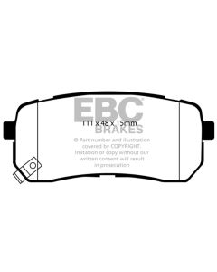 EBC 15+ Kia Sedona 3.3 Yellowstuff Rear Brake Pads - DP41814R