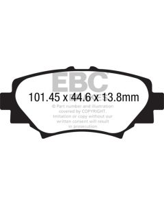 EBC 14+ Mazda 3 2.0 (Japan Build) Ultimax2 Rear Brake Pads - UD1729