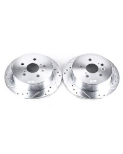 Power Stop 04-10 Toyota Sienna Rear Evolution Drilled & Slotted Rotors - Pair - JBR1372XPR