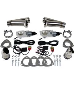 Granatelli 2.5in Stainless Steel Electronic Dual Exhaust Cutout - 307525K