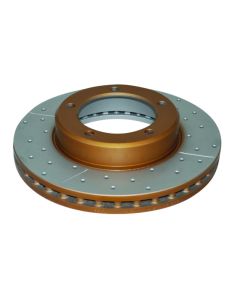 DBA 98-05 Lexus LX 470 / 98+ Toyota Landcruiser 100 Series Front Drilled & Slotted 4000 Series Rotor - DBA4788XS