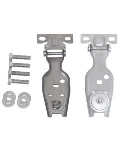 Kentrol 07-18 Jeep Wrangler JK Liftgate Hinge Pair Bare Grey - 30016