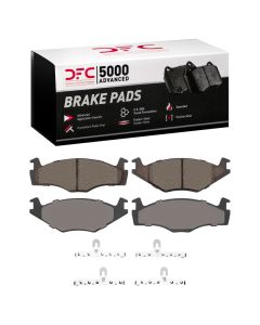DFC 84-93 Volkswagen Golf Front 5000 Advanced Low Metallic Brake Pads and Hardware Kit - 1551-0569-01