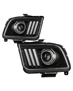 Spyder Ford Mustang 05-08 V2 High-Power LED Headlights - Black PRO-YD-FM05AP-BK - 5088192