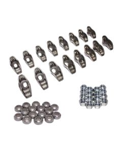 COMP Cams Hi-Energy Steel Rocker Arms Chevy Big Block 1965-1991 Satin Finish 1.6 Ratio Roller Tip - 1211-16