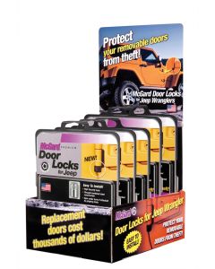 McGard Jeep Door Lock Counter Display - Incl. (3) Sets of 76060 / (2) Sets of 76057 / (1) Display - 90225