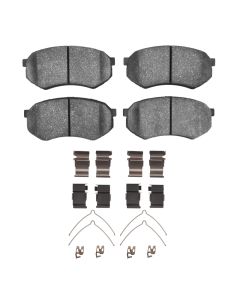 DFC 89-04 Mitsubishi Fuso FE Front 5000 Advanced Semi Metallic Brake Pads and Hardware Kit - 1552-0433-01