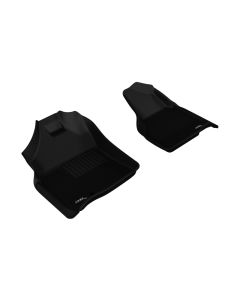 3D MAXpider 2009-2012 Dodge Ram 1500 Regular Cab Kagu 1st Row Floormat - Black - L1DG01811509