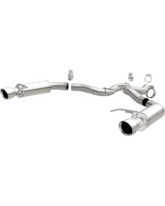 MagnaFlow Axle Back, SS, 3in, Competition, Dual Split Polished 4.5in Tip 2015 Ford Mustang GT V8 5.0 - 19103