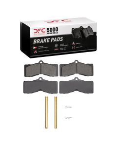 DFC 63-82 Chevrolet Corvette Rear/Front 5000 Advanced Semi Metallic Brake Pads and Hardware Kit - 1551-0008-01
