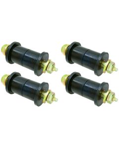 RockJock YJ Leaf Spring Main Eye Bushing Kit w/ Urethane Bushings Greasable Hardware Set of 4 - CE-9068