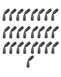 Russell Performance -12 AN Black 45 Degree Full Flow Hose End - 610125