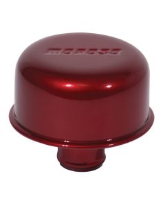 Moroso Valve Cover Breather - 1.22in Diameter - One Piece Push-In Type - Red Powder Coat - 68718