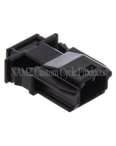 NAMZ JAE MX-1900 2-Position Male Black Pin Housing (HD 72905-11) - NJ-2P51