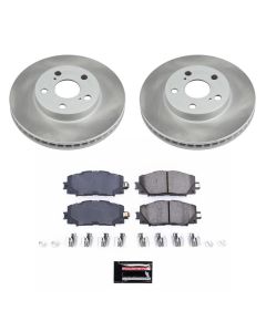 Power Stop 12-15 Toyota Prius Plug-In Front Semi-Coated Rotor Kit - SC5870