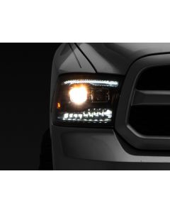 Raxiom 09-18 RAM 1500 LED Projector Headlights w/ Switchback Turn Signals- Blk Housing (Clear Lens) - R111520