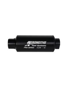 Aeromotive Pro-Series In-Line Filter - AN-12 - 40 Micron SS Element - Nickel Chrome Finish - 12342