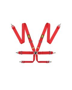 OMP First 3 Safety Harness Red - DA0-0204-B01-061