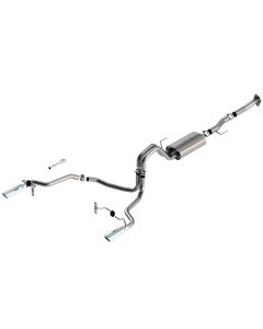 Borla F-150 2021 5.0L 2dr RC SB (122.8 WB) XL/XLT 3/2.25 SRE Cat-Back S-Type Chrome Tips - 140868