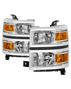 Spyder Chevrolet Silverado 1500 14-15 (Non-HD) OEM Style Headlights - Chrome HD-JH-CS14-AM-C - 9040092