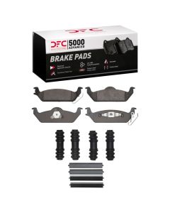 DFC 03-04 Dodge Dakota 4WD Rear 5000 Advanced Semi Metallic Brake Pads and Hardware Kit - 1551-0963-01
