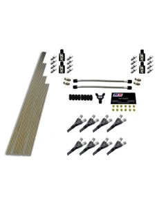 Nitrous Express 8 Cyl Shark Plumb Kit w/o Solenoids w/300HP Jets (Incl Hardware) - 13389