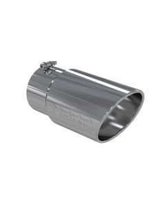 MBRP T304 Stainless Steel 6" O.D. Angled Rolled End 5" Inlet 12" Length Exhaust Tips - T5075