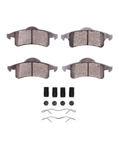 DFC 99-04 Jeep Grand Cherokee Rear 4000 HybriDynamic Brake Pads and Hardware Kit - 4000-0791-01
