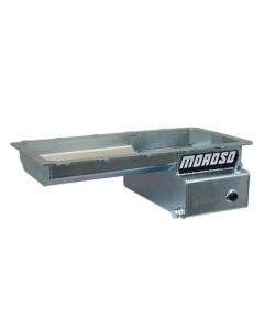 Moroso Road Race Baffled Wet Sump 7qt 6.25in Steel Oil Pan Ford 5.0 Coyote w/Front Sump- MORO-20573