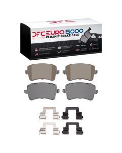 DFC 08-17 Audi S5 Rear Euro 5000 Ceramic Brake Pads and Hardware Kit - 1600-1386-02