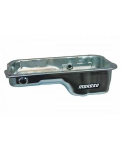 Moroso Wet Sump 4qt 5.25in Steel Oil Pan Honda 2.2/2.3L H Series Stock w/Oil Drainbacks- MORO-20916