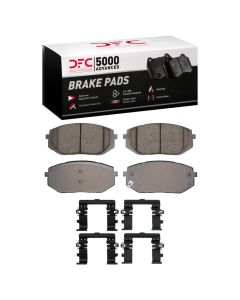 DFC 25-25 Kia K5 Front 5000 Advanced Low Metallic Brake Pads and Hardware Kit - 1552-2398-01