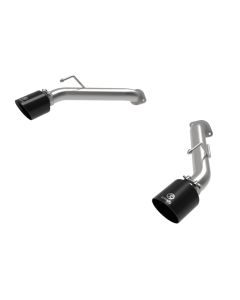 aFe Nissan Z 23-23 V6-3.0L Takeda 2-1/2in 304 SS Axle-Back Exhaust System w/ Black Tips - 49-36137-B