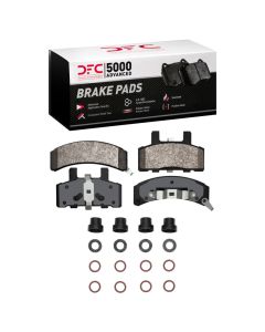 DFC 88-02 Cadillac Commercial Chassis Front 5000 Advanced Semi Metallic Brake Pads and Hardware Kit - 1552-0369-01