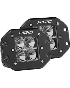 RIGID Industries Flood Flush Mount Black Pair D-Series Pro- RIGI-212113
