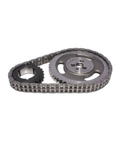 COMP Cams Hi-Tech Roller Timing Set for Chevrolet Small Block V8 283-400 1957-1986, Steel Gears, Billet Aluminum Housing, 3/8" Hex Drive - 3125CPG