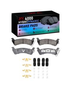 DFC 93-98 Jeep Grand Cherokee Rear 4000 HybriDynamic Brake Pads and Hardware Kit - 4000-0666-01